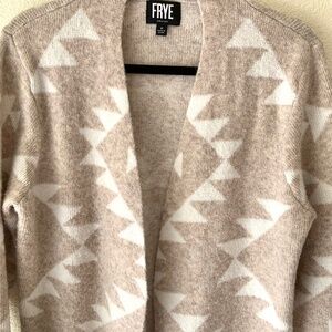 Frye Southwest Aztec Cardigan Sweater Size Medium